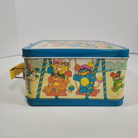 Vintage Aladdin Popples Metal Lunchbox  and Thermos Set 1986 - Picture 6 of 16